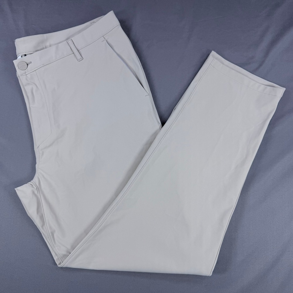 All in Motion Mens 38x30 Khaki Recycled Polyester Stretch Golf Performance Pants - Picture 10 of 11